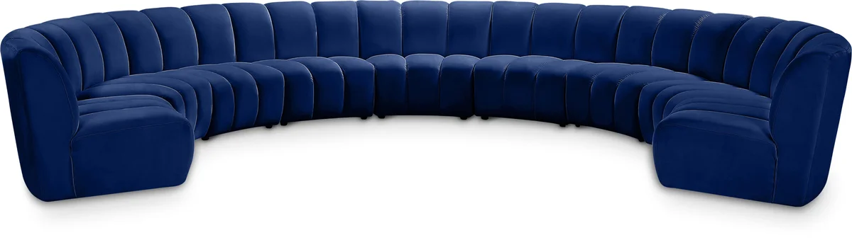 Infinity - 9 Piece Modular Sectional - Navy