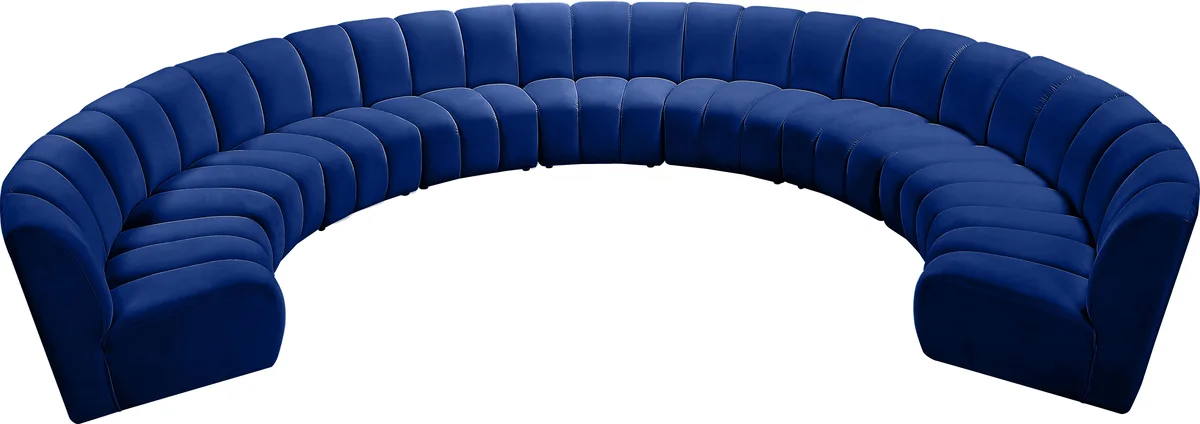 Infinity - 9 Piece Modular Sectional - Navy