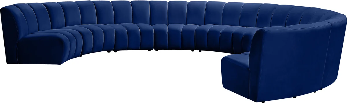 Infinity - 9 Piece Modular Sectional - Navy