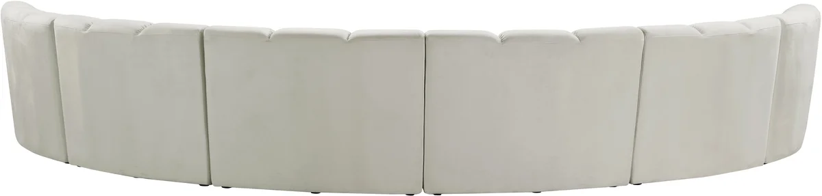 Infinity - 6 Piece Modular Sectional - Fabric - Cream