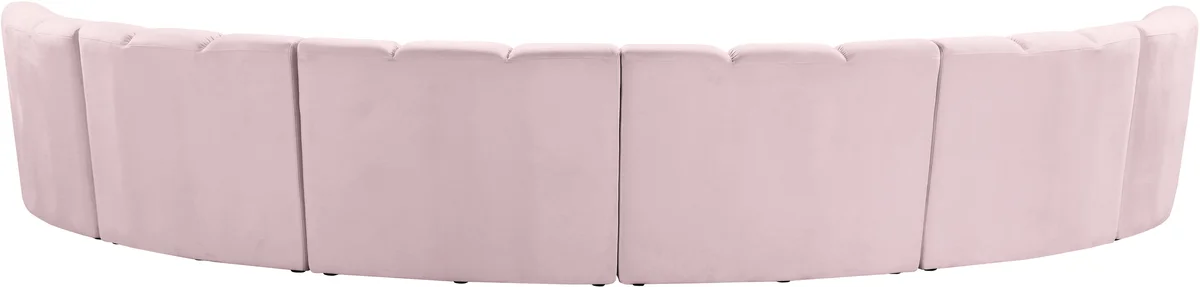 Infinity - 6 Piece Modular Sectional - Pink
