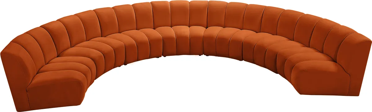 Infinity - 7 Piece Modular Sectional - Cognac