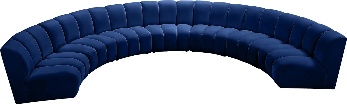 Infinity - 7 Piece Modular Sectional - Navy