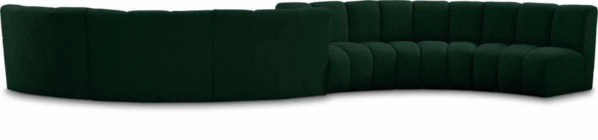 Infinity - 6 Piece Modular Sectional - Green - Fabric