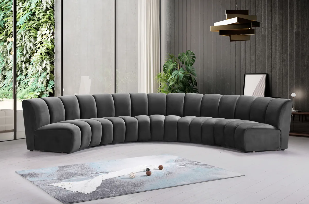 Infinity - 5 Piece Modular Sectional - Gray