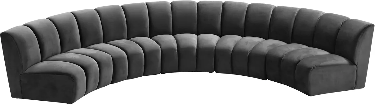 Infinity - 5 Piece Modular Sectional - Gray
