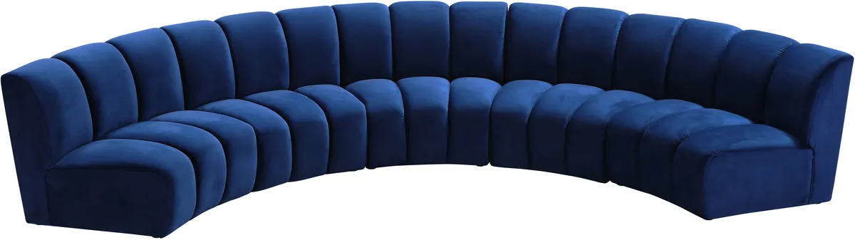 Infinity - 5 Piece Modular Sectional - Navy