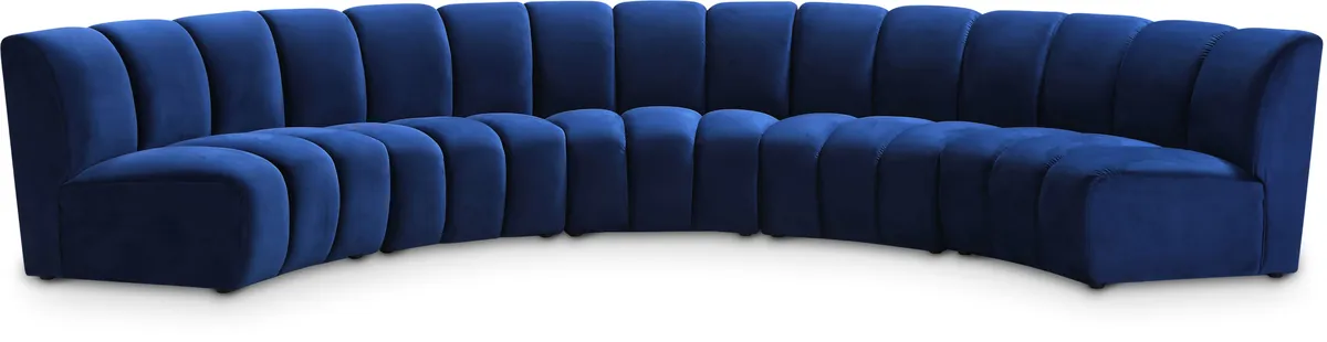 Infinity - 5 Piece Modular Sectional - Navy