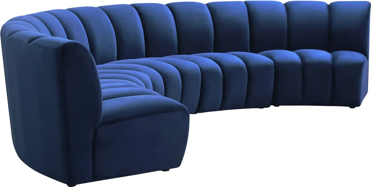 Infinity - 5 Piece Modular Sectional - Navy