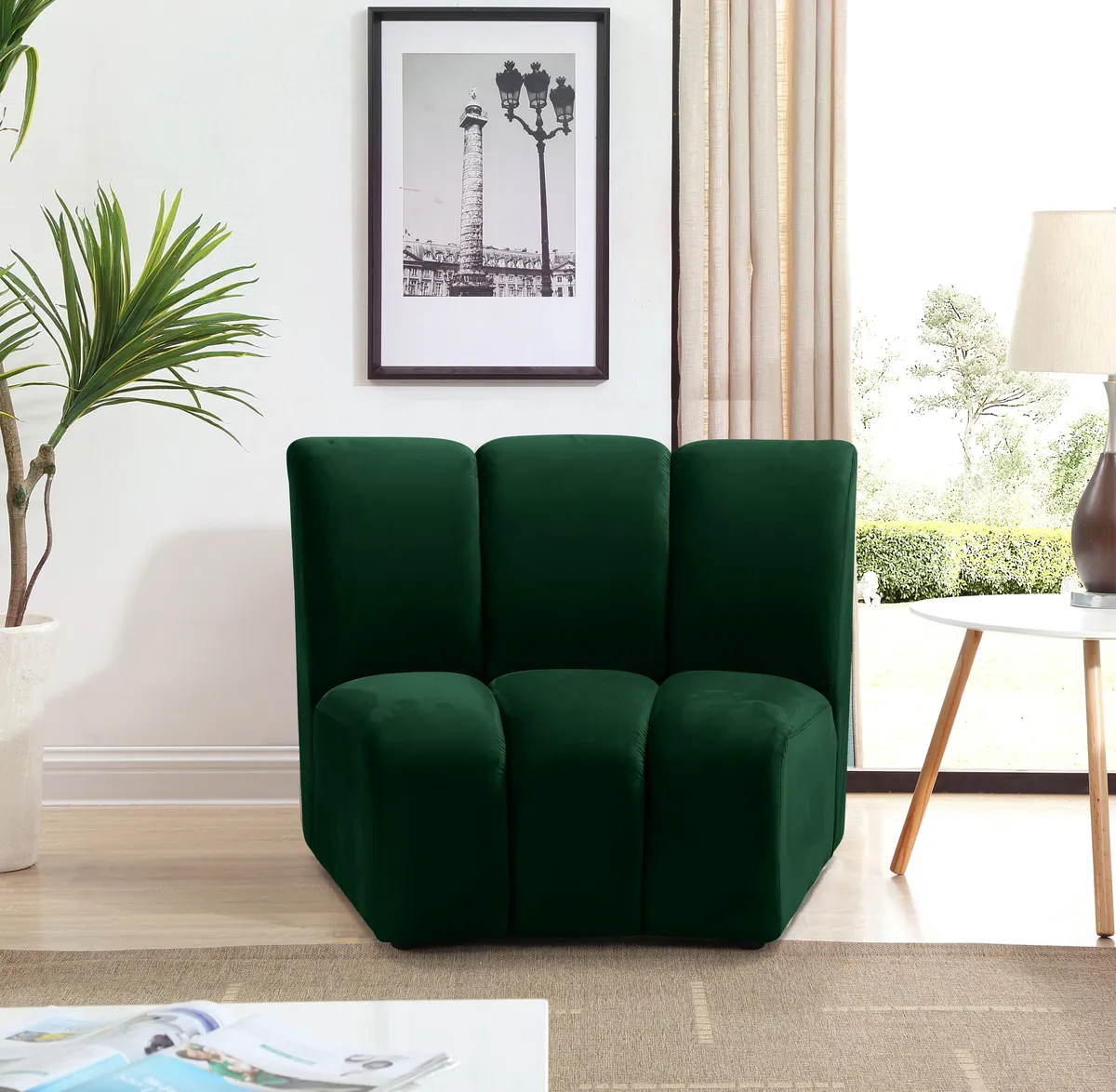Infinity - Modular Chair - Fabric - Green - View 2