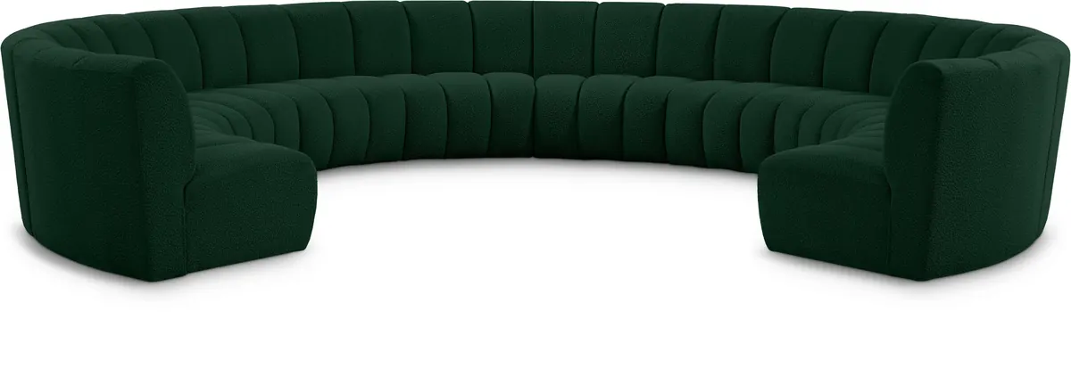 Infinity - 10 Piece Modular Sectional - Green