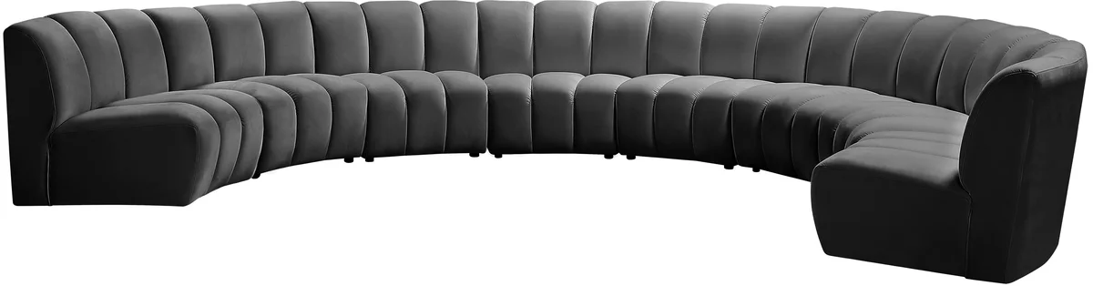 Infinity - 8 Piece Modular Sectional - Gray