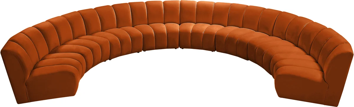 Infinity - 8 Piece Modular Sectional - Cognac