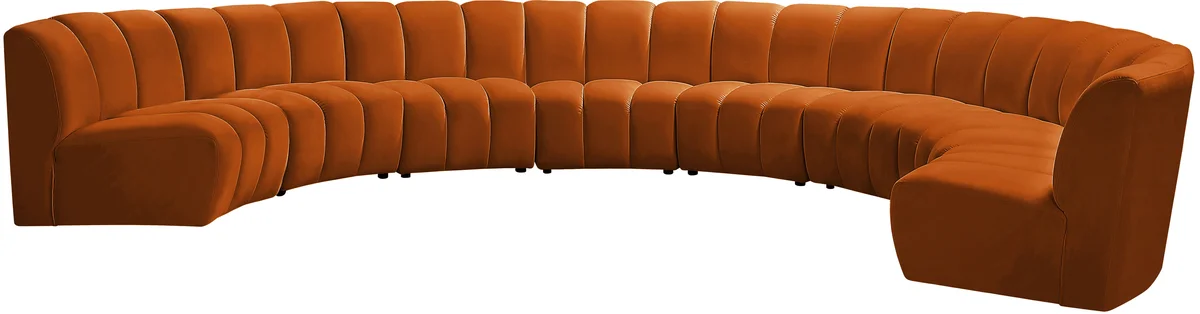 Infinity - 8 Piece Modular Sectional - Cognac