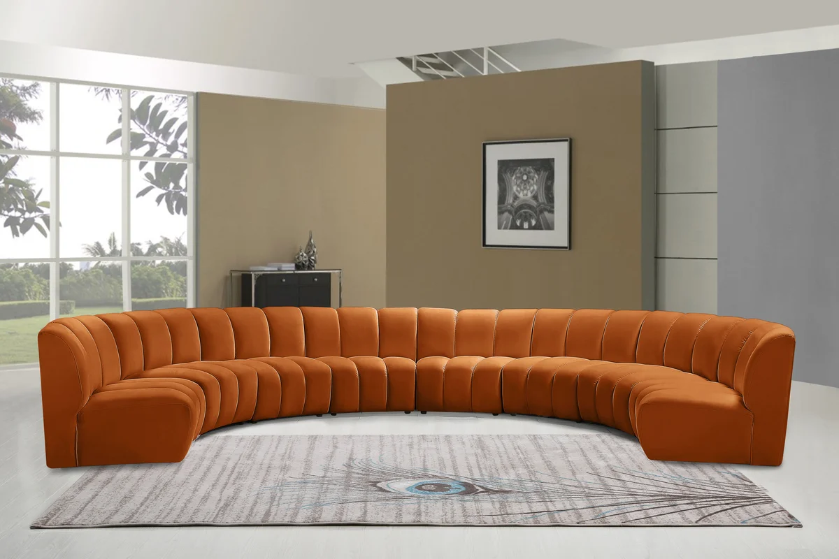 Infinity - 8 Piece Modular Sectional - Cognac