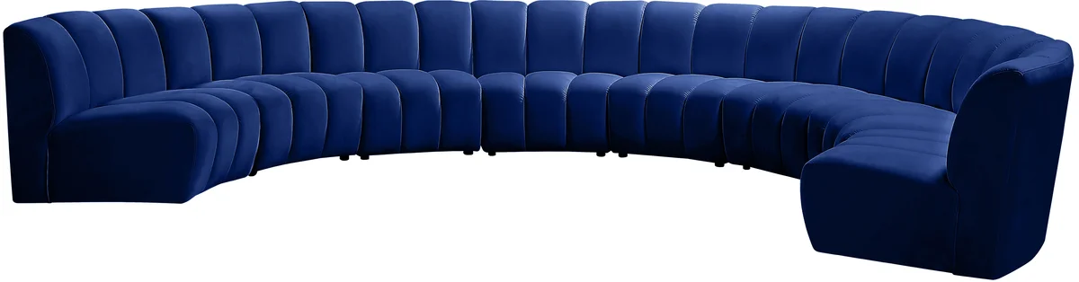 Infinity - 8 Piece Modular Sectional - Navy