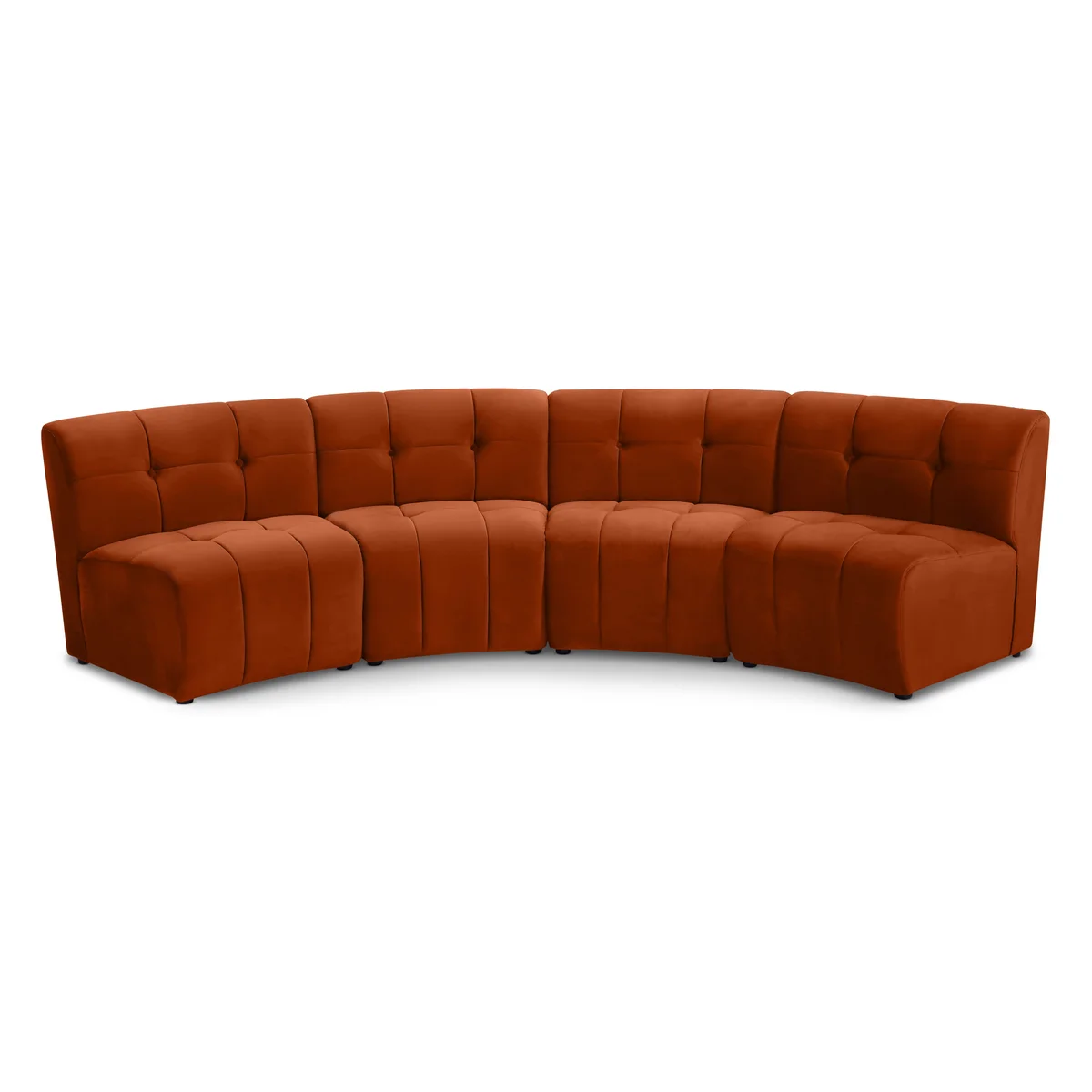 Limitless - 4 Piece Modular Sectional - Cognac