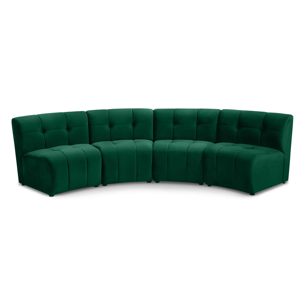 Limitless - 4 Piece Modular Sectional - Green