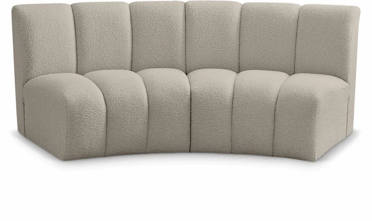 Infinity - 2 Piece Modular Sectional - Light Brown