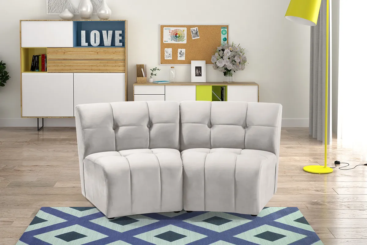 Limitless - 2 Piece Modular Sectional - Cream - View 2