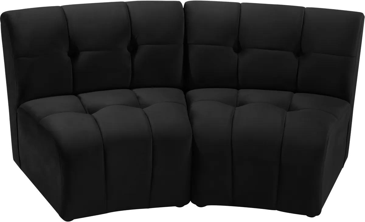 Limitless - 2 Piece Modular Sectional - Black