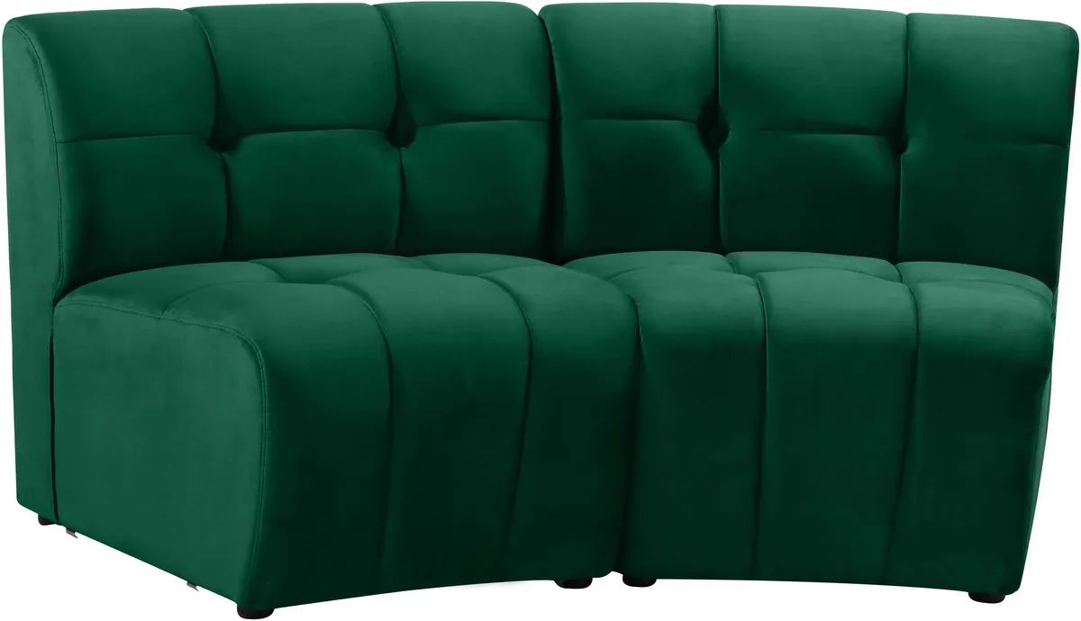 Limitless - 2 Piece Modular Sectional - Green