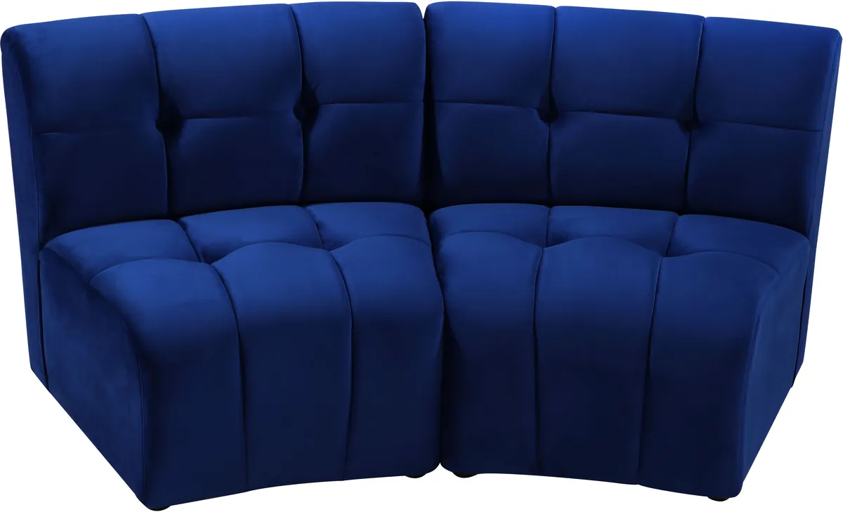 Limitless - 2 Piece Modular Sectional - Navy