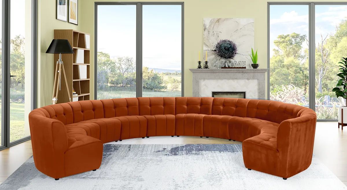 Limitless - 12 Piece Modular Sectional - Cognac - View 2