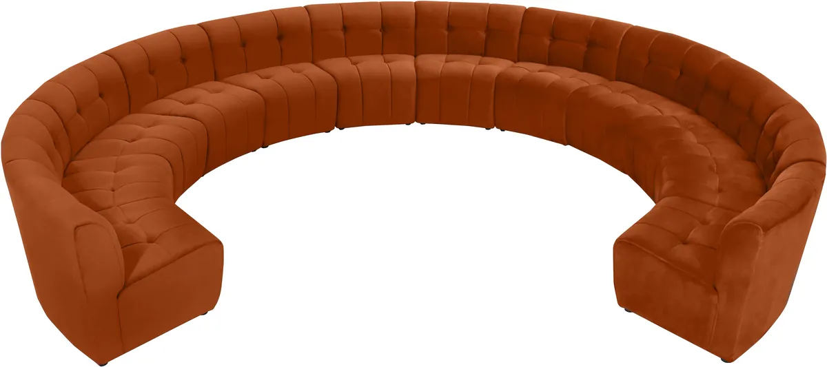 Limitless - 12 Piece Modular Sectional - Cognac