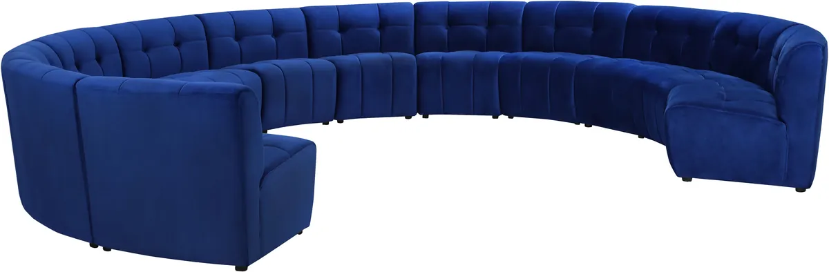 Limitless - 12 Piece Modular Sectional - Navy