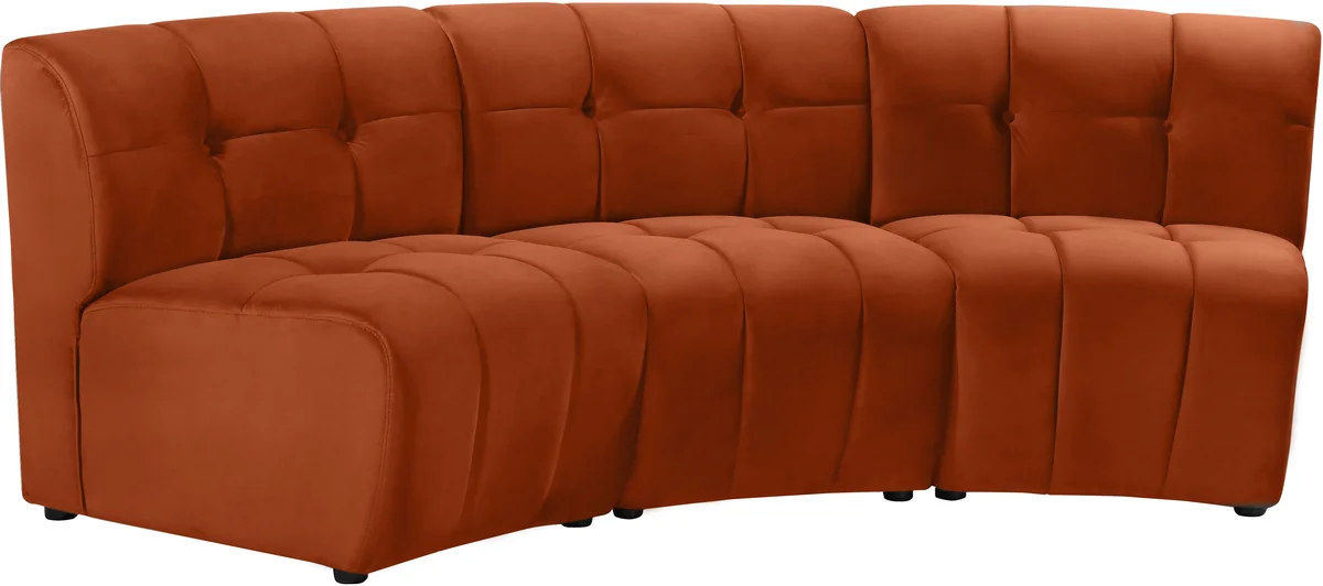 Limitless - 3 Piece Modular Sectional - Cognac
