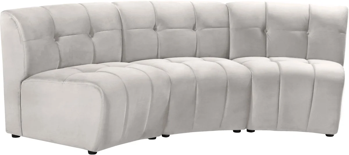 Limitless - 3 Piece Modular Sectional - Cream