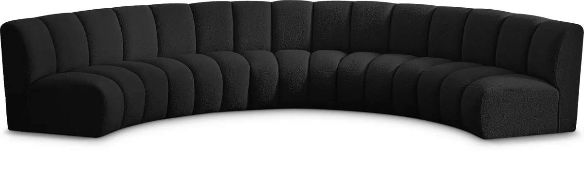 Infinity - 5 Piece Modular Sectional - Black