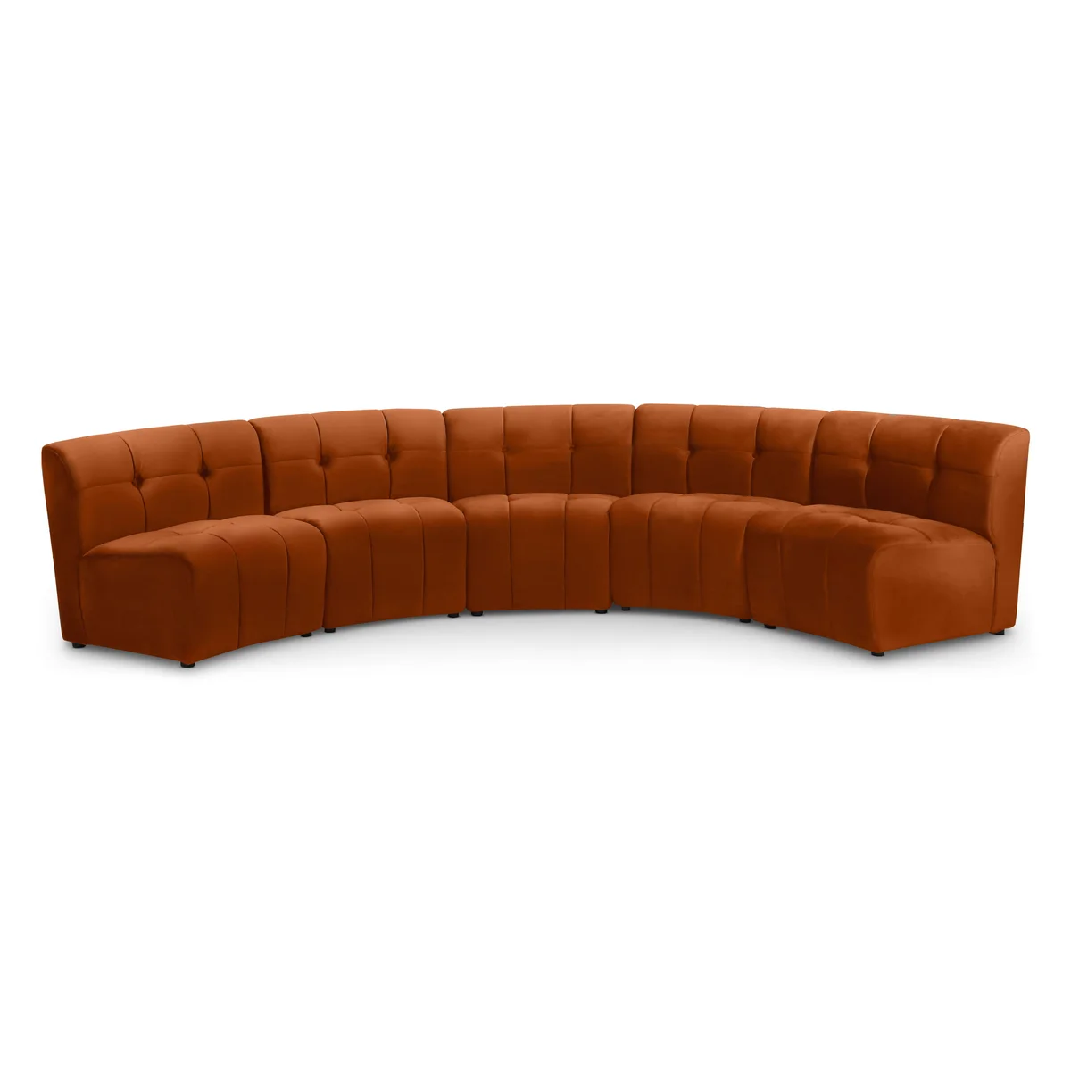 Limitless - 5 Piece Modular Sectional - Cognac