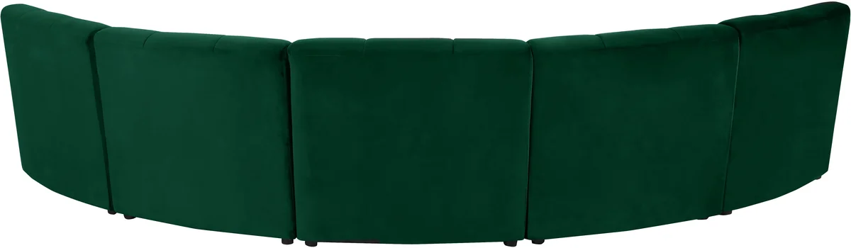 Limitless - 5 Piece Modular Sectional - Green