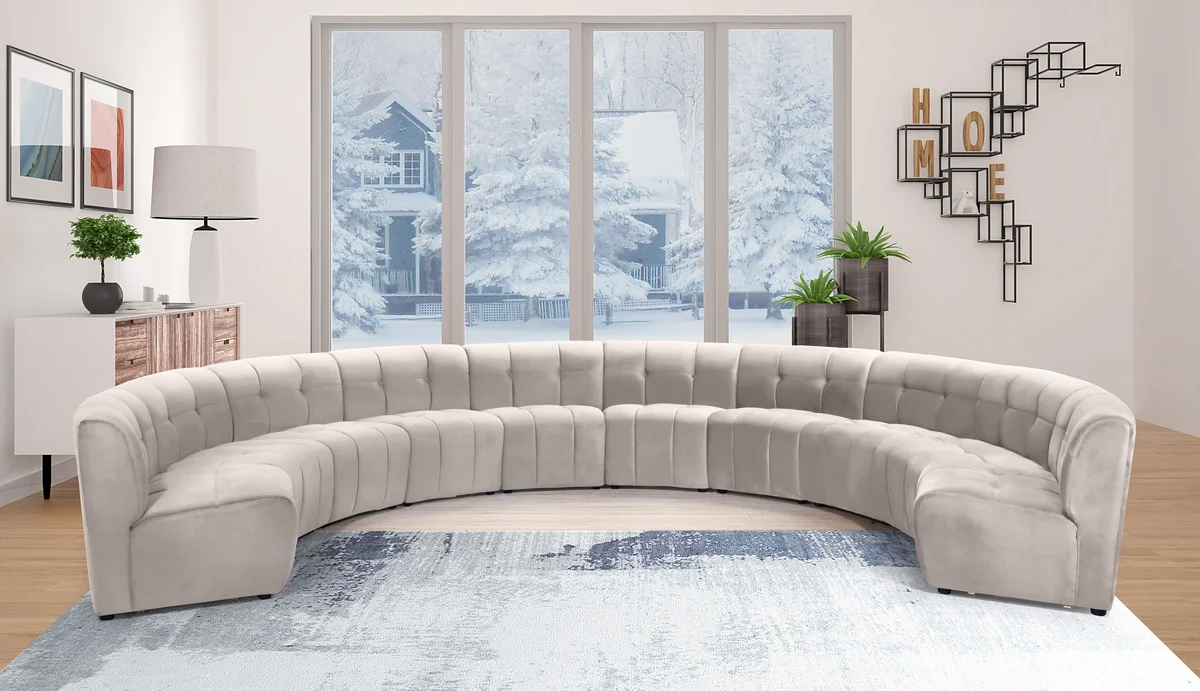 Limitless - 10 Piece Modular Sectional - Cream - View 2