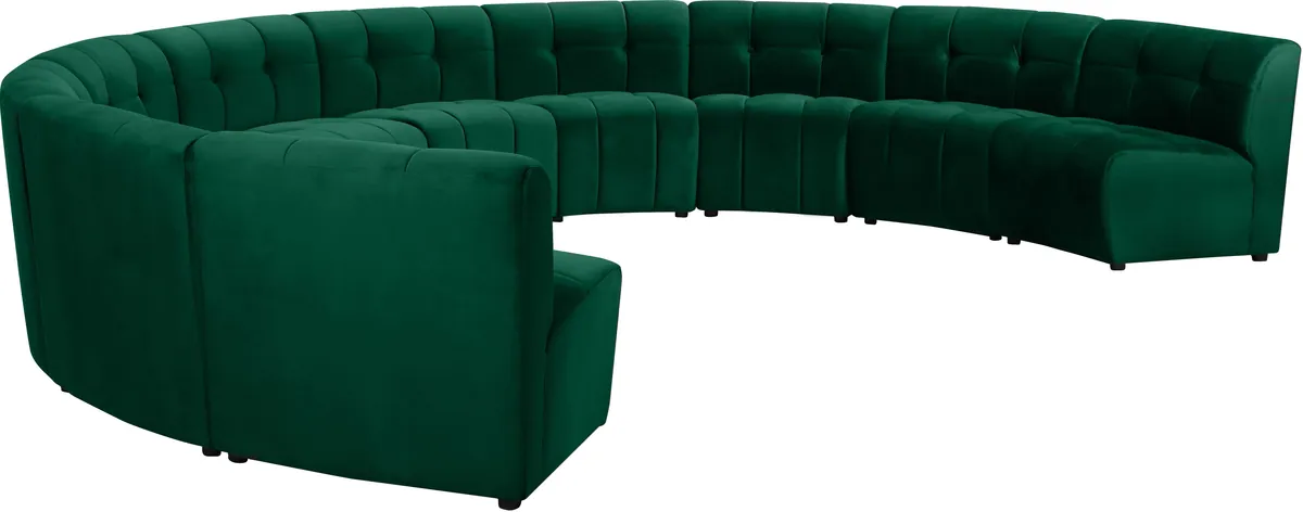 Limitless - 10 Piece Modular Sectional - Green