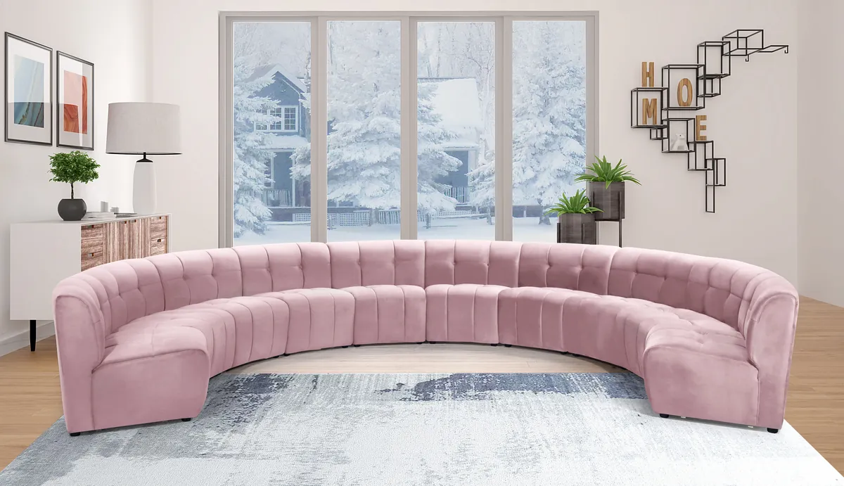 Limitless - 10 Piece Modular Sectional - Pink - View 2