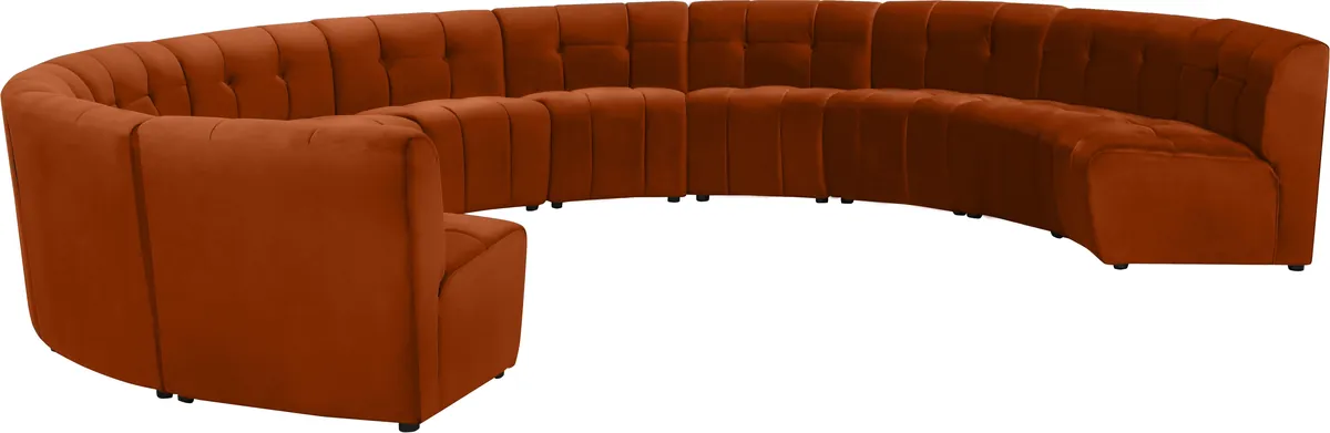 Limitless - 11 Piece Modular Sectional - Cognac