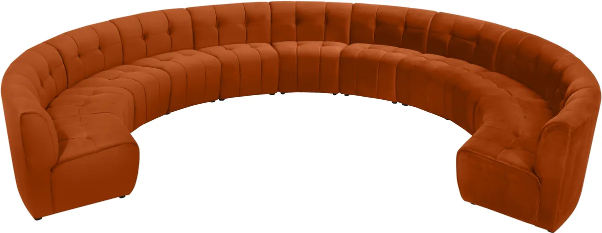 Limitless - 11 Piece Modular Sectional - Cognac