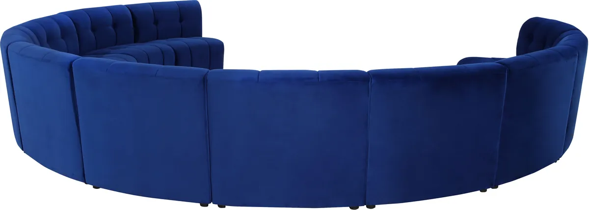 Limitless - 11 Piece Modular Sectional - Navy