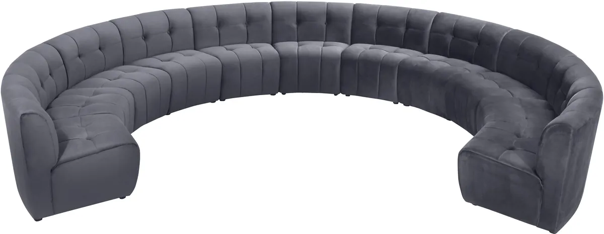 Limitless - 11 Piece Modular Sectional - Gray