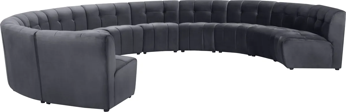 Limitless - 11 Piece Modular Sectional - Gray