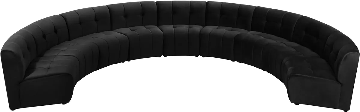 Limitless - 9 Piece Modular Sectional - Black