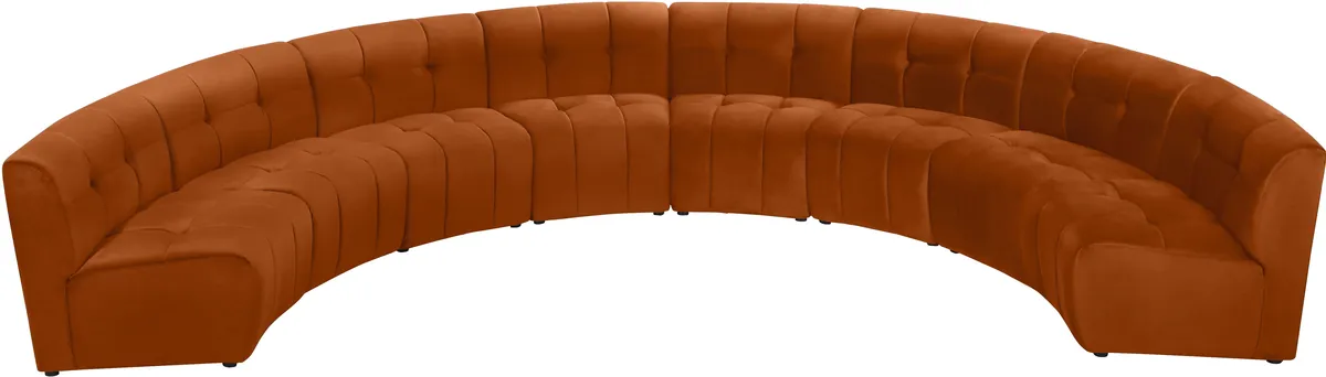 Limitless - 8 Piece Modular Sectional - Cognac
