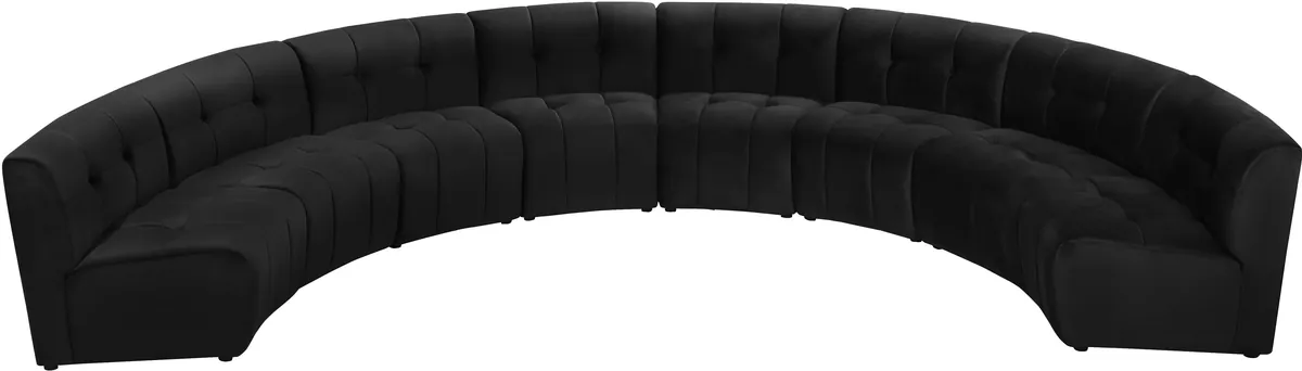 Limitless - 8 Piece Modular Sectional - Black