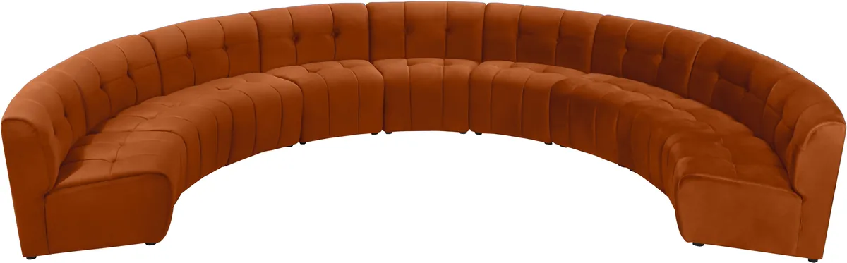 Limitless - 9 Piece Modular Sectional - Cognac