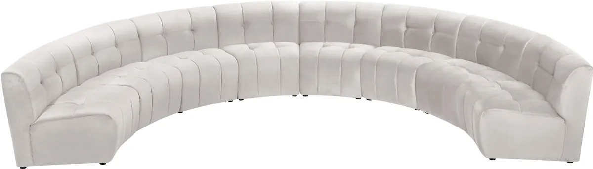 Limitless - 8 Piece Modular Sectional - Cream
