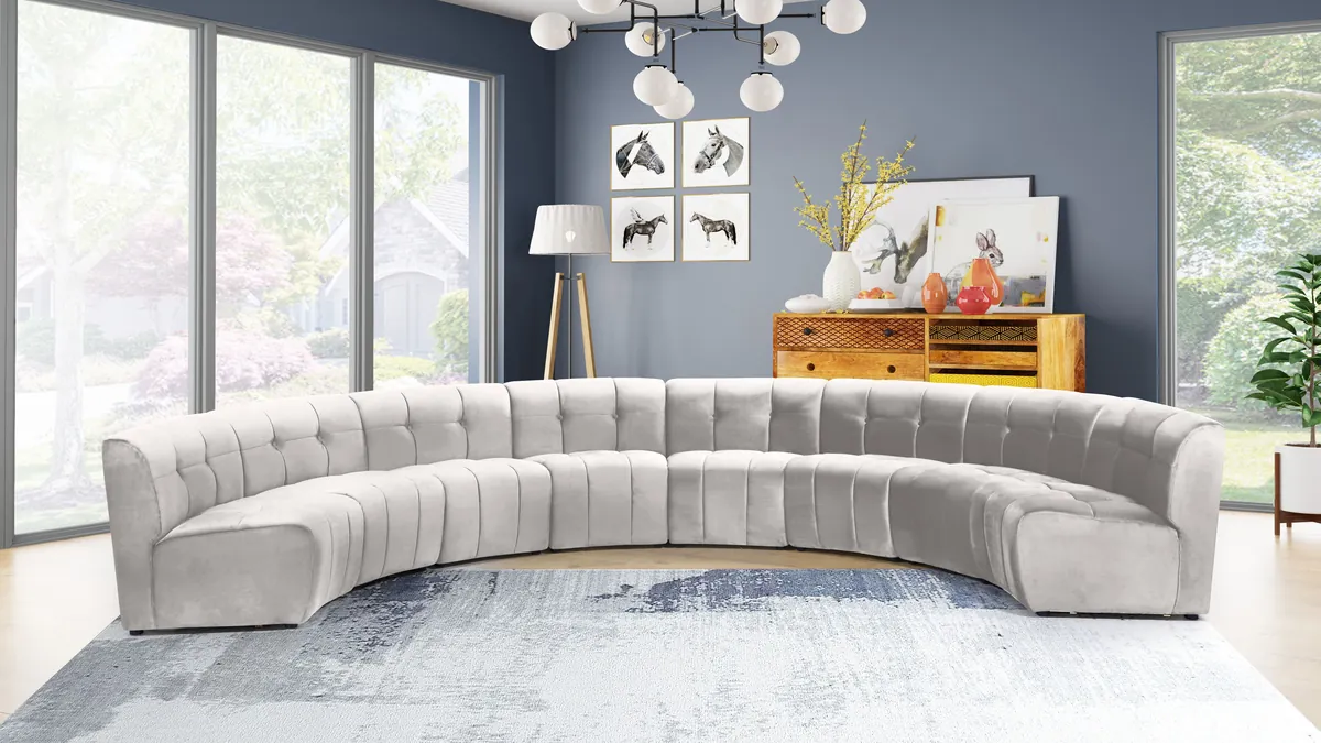 Limitless - 8 Piece Modular Sectional - Cream - View 2