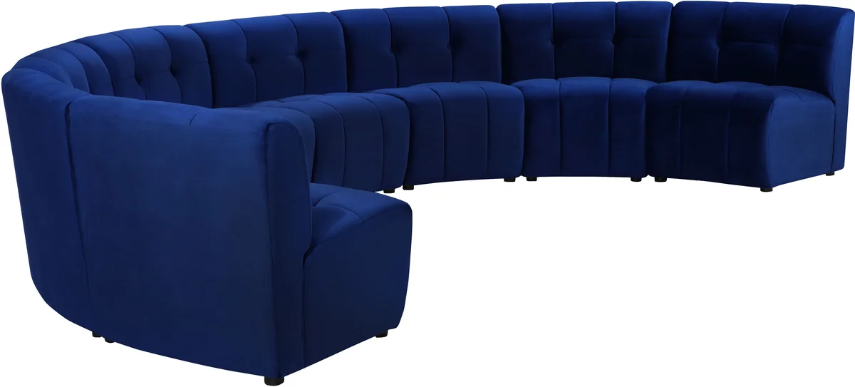 Limitless - 8 Piece Modular Sectional - Navy